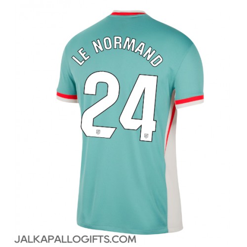 Atletico Madrid Robin Le Normand #24 Vieraspaita 2024-25 Lyhythihainen